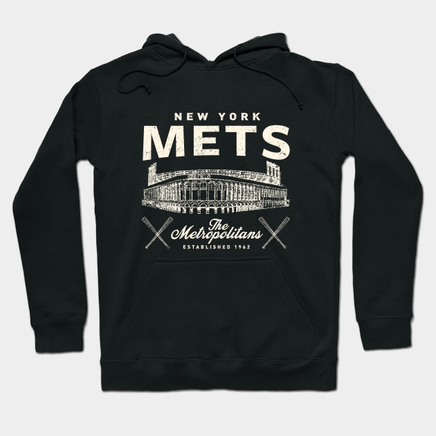 Vintage New York Mets by Buck Tee Hoodie by Buck Tee